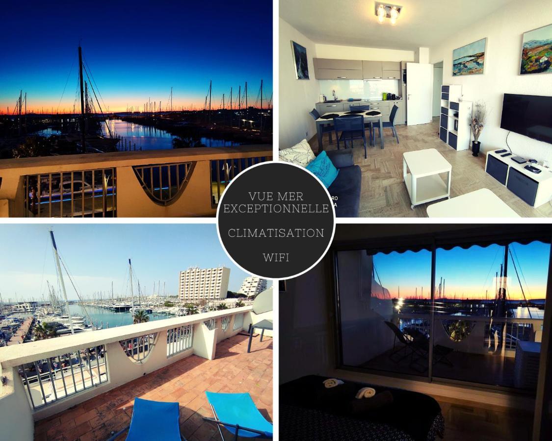 Classe 3 Etoiles - Magnifique Vue Sur Le Port - Wifi Et Clim 라그랑모트 외부 사진